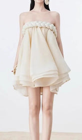 Gal Braided Strapless Mini Dress