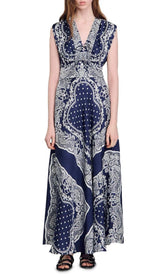 Effortless Boho Bandana Print Maxi Dress for Women