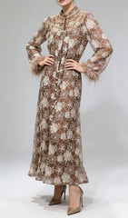 Jenner Floral Lace Midi Dress