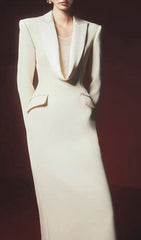 Ishtar Tailored Power Blazer Maxi Dress