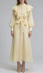 Jolanda Sparkle Ruffle Maxi Dress