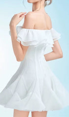Chic Ruffle Off-Shoulder Mini Dress