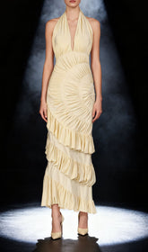 Ineke Halter Ruffle Maxi Dress
