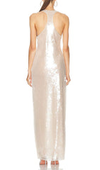 Radiant Ivory Sequin Maxi Dress