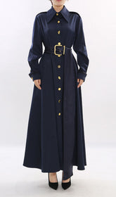 Josette Elegant Navy Maxi Dress