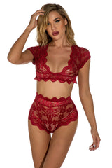 Cap Sleeve Bralette Set