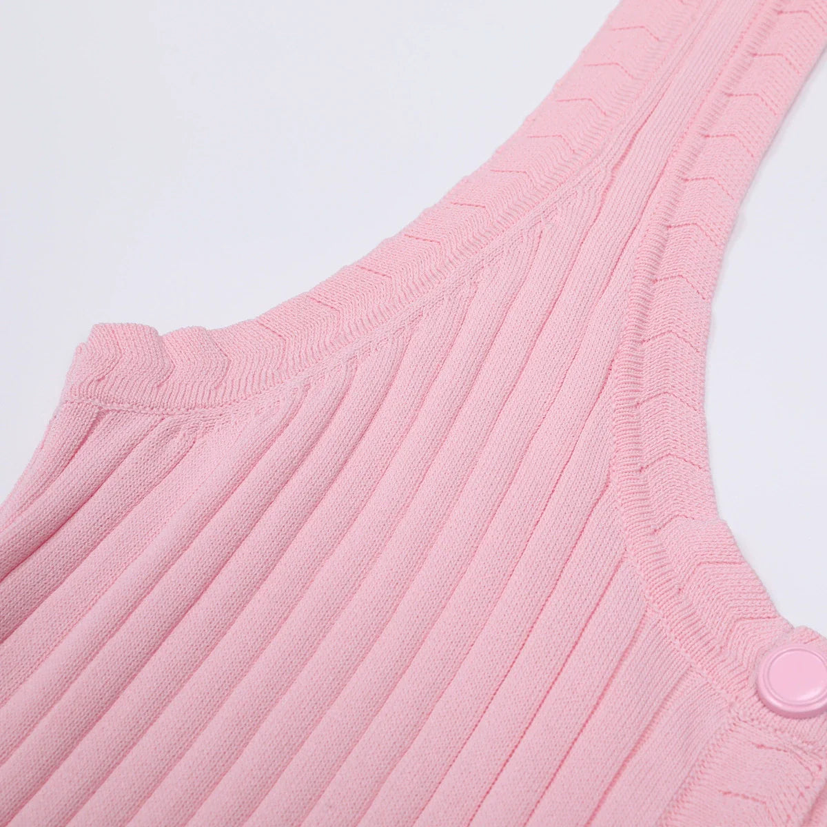 Jackie Pink Ribbed Knit Maxi Dress & Cardigan Set