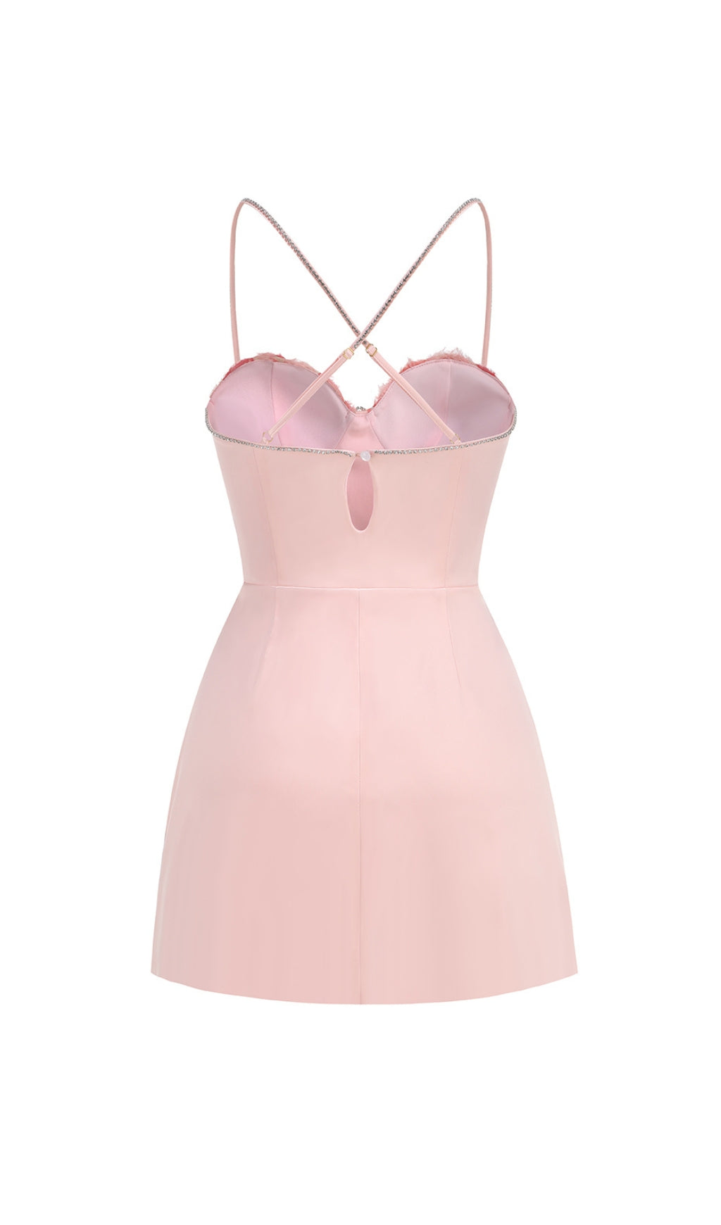 Calantha Sparkling Rose Pink Mini Dress