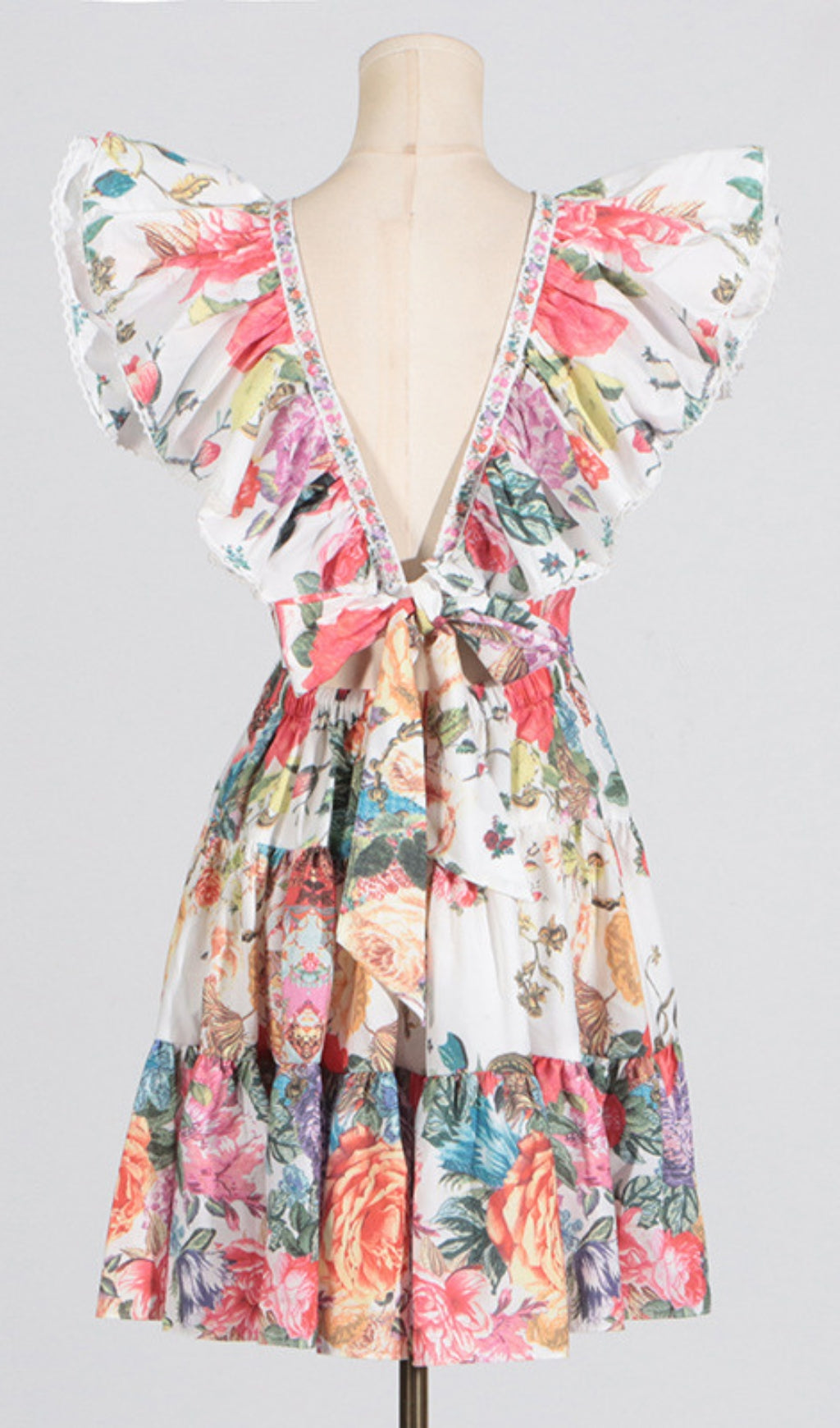 Cortez Floral Ruffle Mini Dress