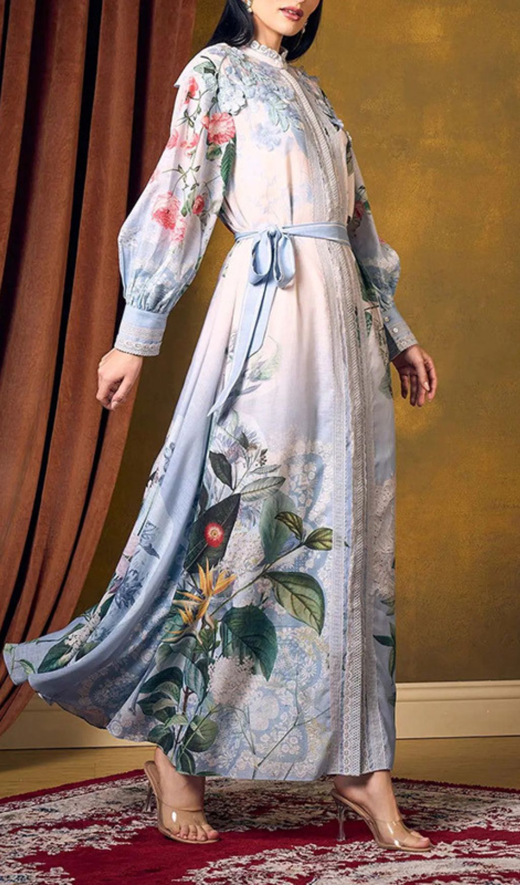 Inna Floral Bloom Long Sleeve Maxi Dress