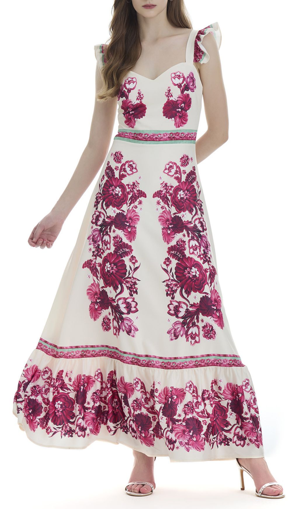 Freeya Vibrant Fuchsia Floral Maxi Dress