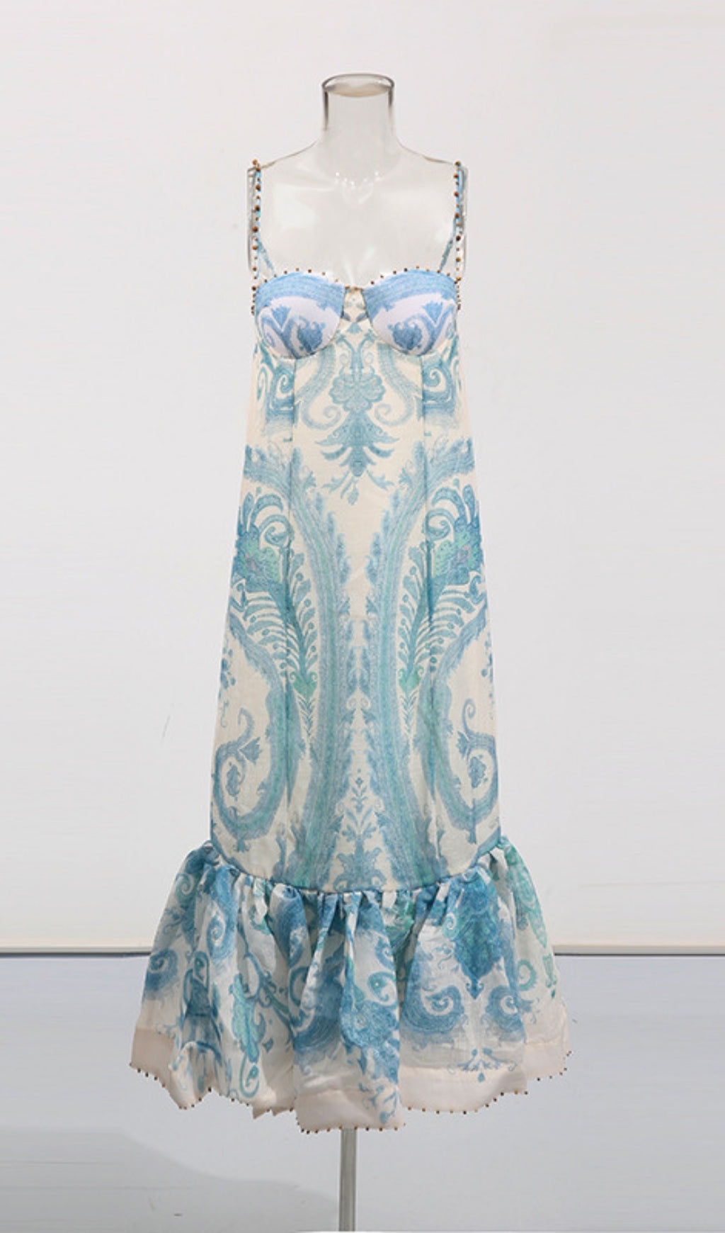 Einya Blue Paisley Maxi Dress