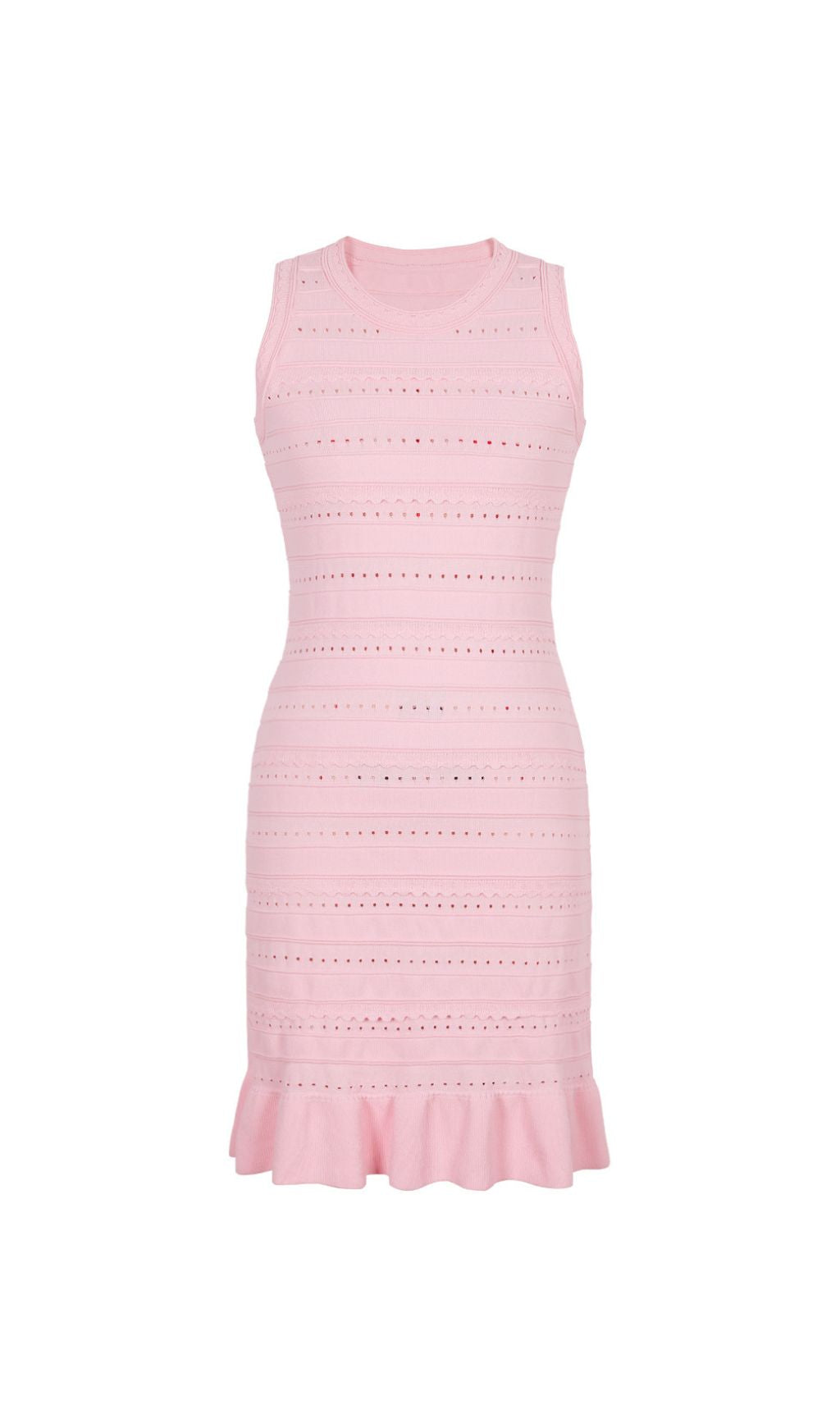Eliane Pink Knit Mini Dress