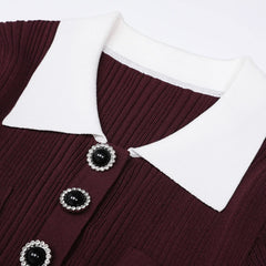 Javier Ribbed Knit Midi Dress