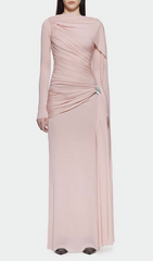 Hanayo Draped Ruched Maxi Gown