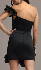 Ayaz Ruffled Strapless Mini Dress