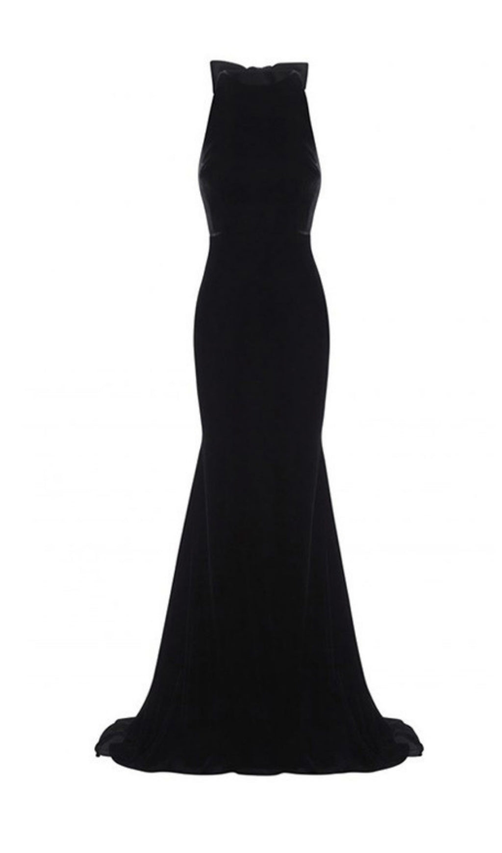 Frida Elegant Velvet Halter Neck Maxi Gown