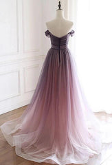 Beautiful Tulle Gradient Long Formal Gown