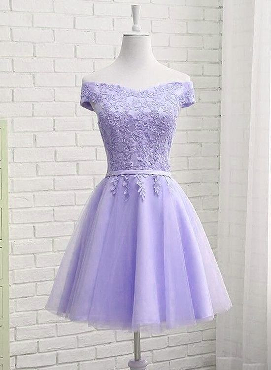 Lovely Off Shoulder Short Party Dress