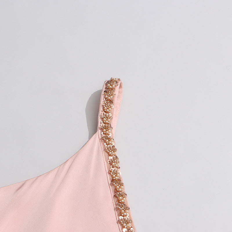 Inge Elegant Pink Floral Maxi Dress
