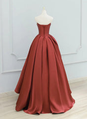 Satin Long Simple Formal Dress Evening Dress