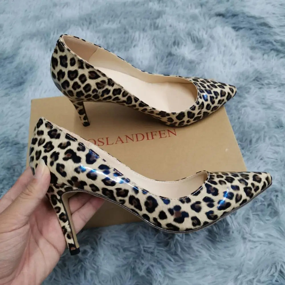 13 Style Large Pumps Classic Sexy Pointed Toe 9cm mid High Heels Pumps Faux Black red Office Party Wedding Shoes