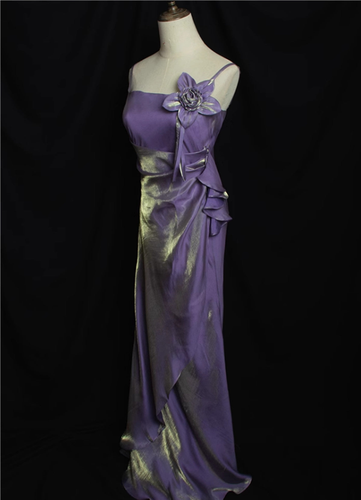 Lovely Straps Simple Long Party Dress