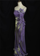 Lovely Straps Simple Long Party Dress