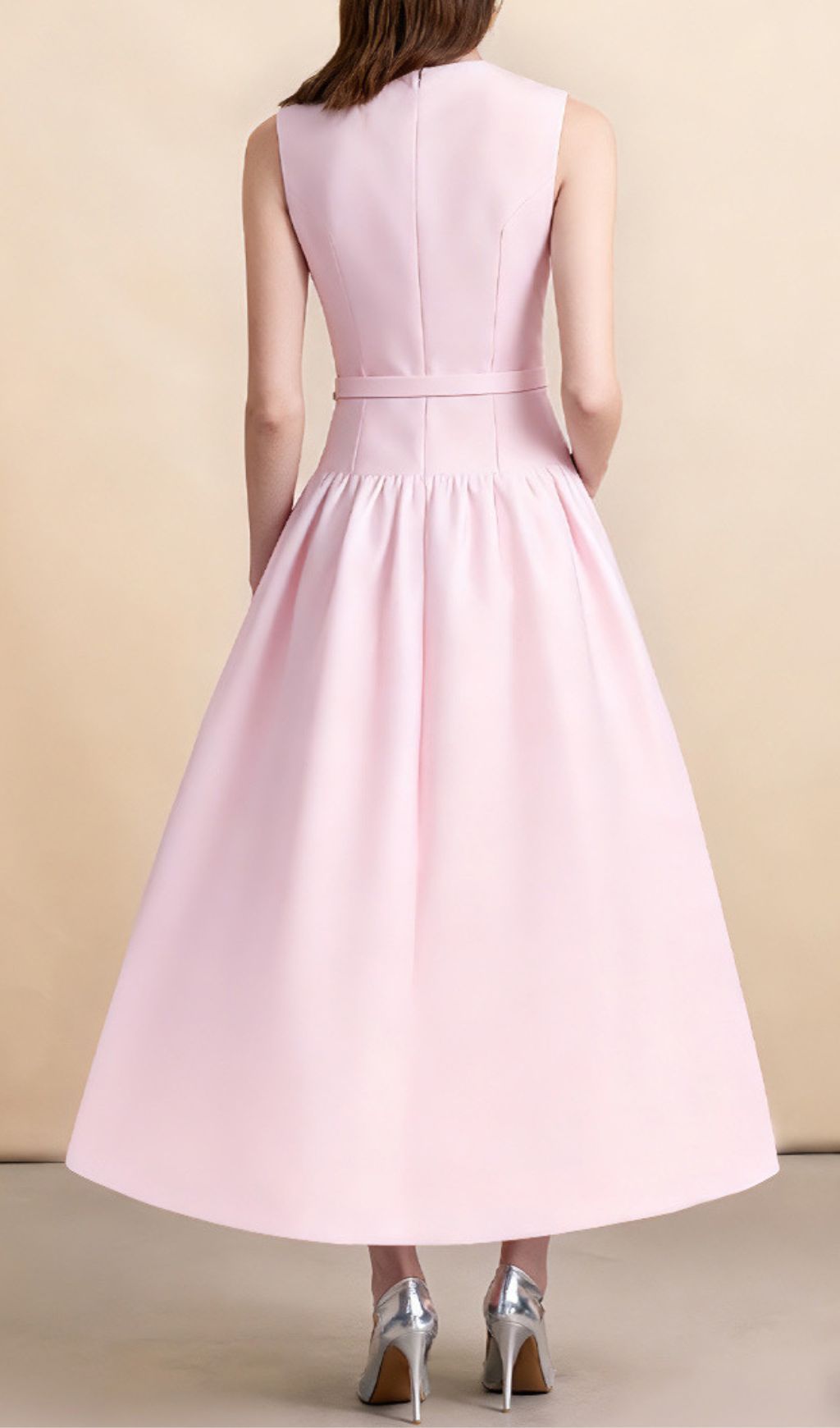 Chic Jonatha Pink Midi Dress