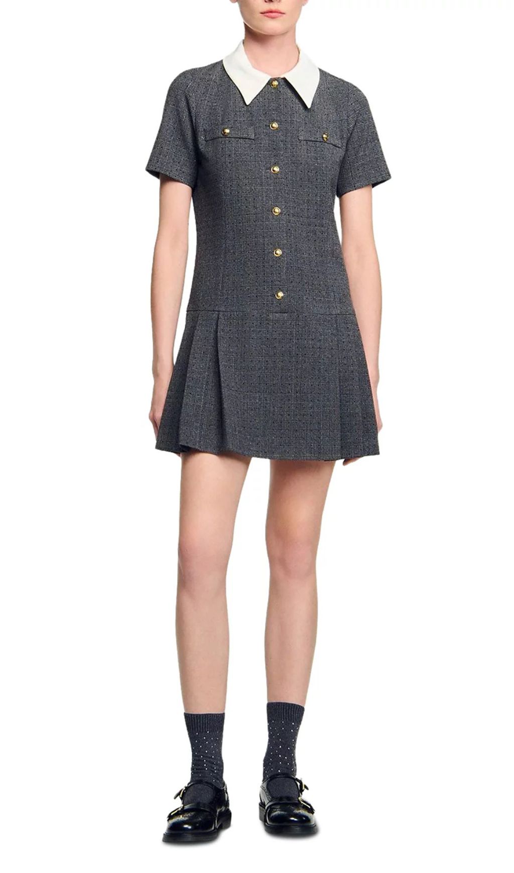 Chic Peter Pan Collar Mini Dress