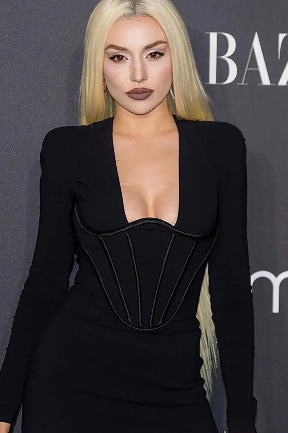 Sculpting Black Corset Mini Dress