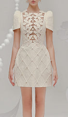 Beate Bloom Ivory Mini Dress