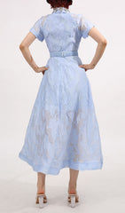 Finley Blue Crystal Embellished Midi Dress