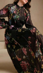 Gilad Floral Print Long Sleeve Maxi Dress