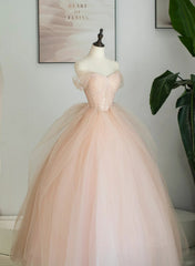 Lindo vestido de fiesta de tul rosa con escote en forma de corazón para dulces 16 
