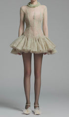 Daniyah Ethereal Lace Mini Dress