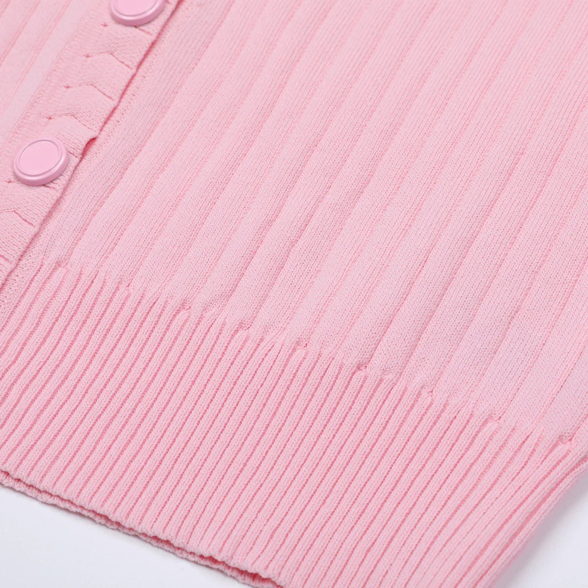 Jackie Pink Ribbed Knit Maxi Dress & Cardigan Set