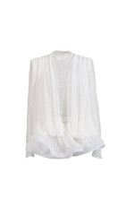 Enchanting White Lace Long Sleeve Maxi Dress