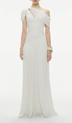 Joella One-Shoulder Ruched Maxi Dress