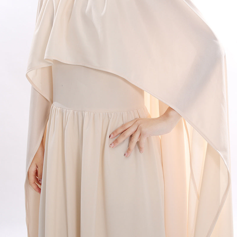 Batzion Dramatic Cape Dress Set