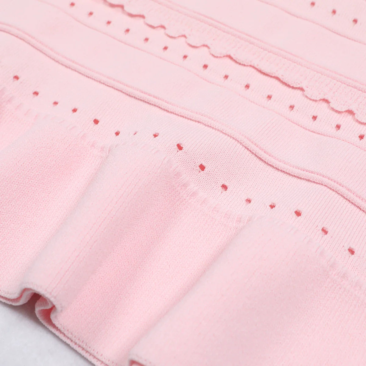 Eliane Pink Knit Mini Dress