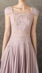 Hilda Romantic Floral Pleated Midi Dress
