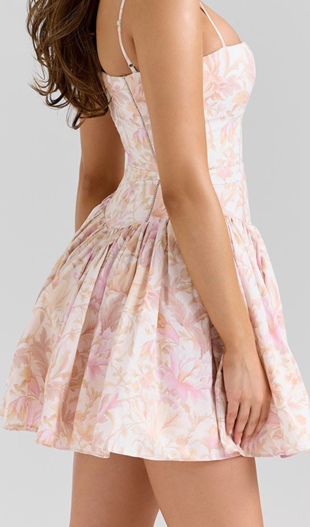 Haruyo Chic Floral Strappy Mini Dress