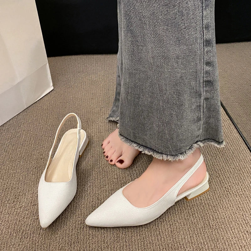 High Quality Shoes Slip-on Sandals Slingbacks Office Career Hot Sale Plus Size Toe Cap Sandals
