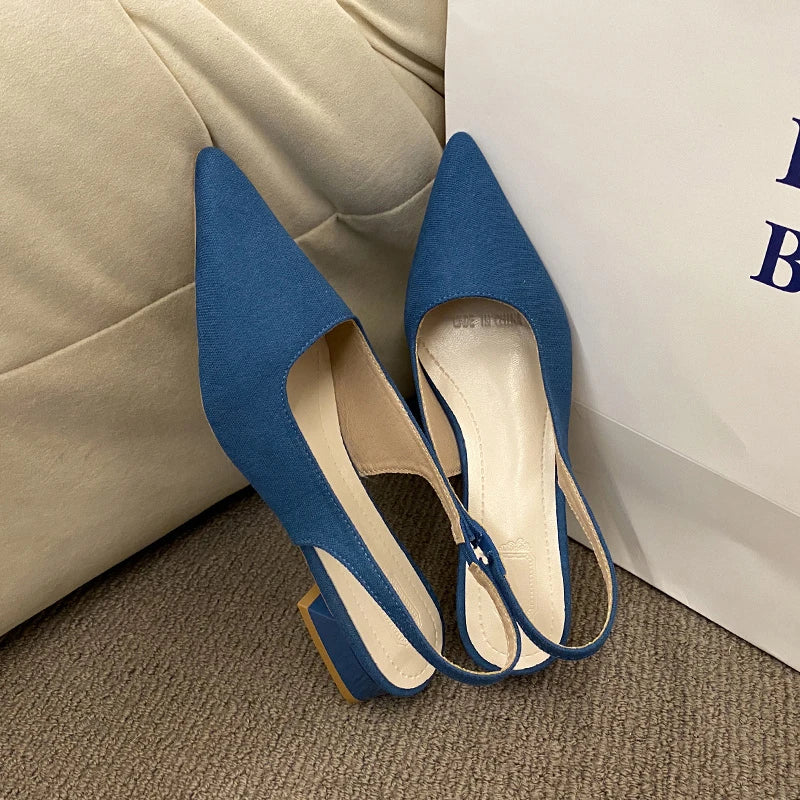 High Quality Shoes Slip-on Sandals Slingbacks Office Career Hot Sale Plus Size Toe Cap Sandals