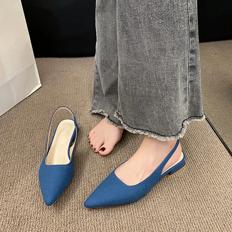 High Quality Shoes Slip-on Sandals Slingbacks Office Career Hot Sale Plus Size Toe Cap Sandals
