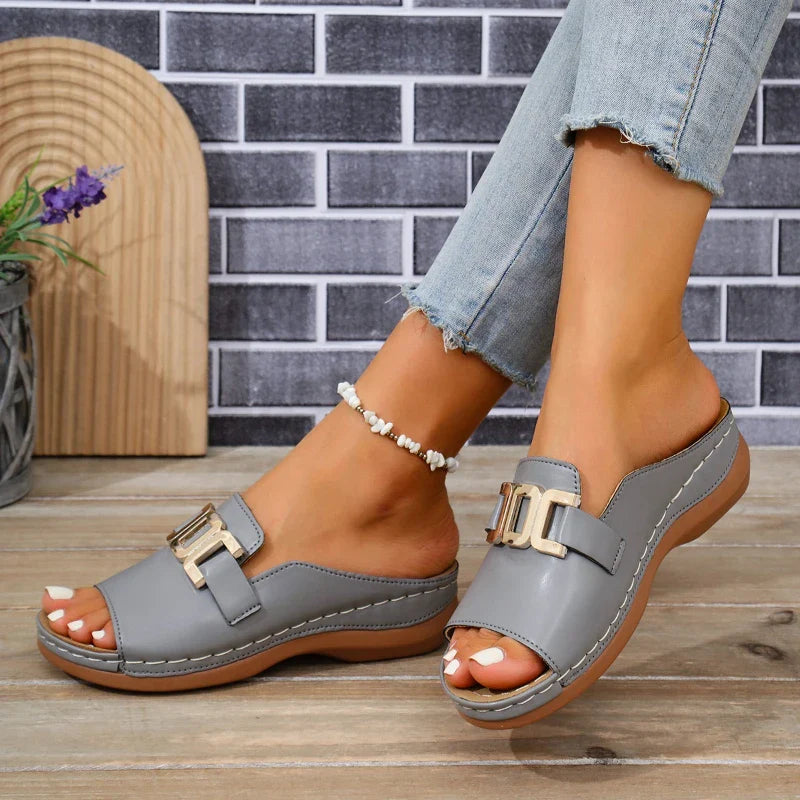 Casual Travel Shoes Bohemian Ethnic Style Double Button Design Men Comfortable Couple Beach
