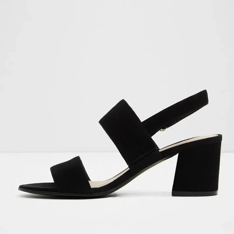 Sexy Open Toe Thick Heel Sandals High-heeled Shoes Wedding Party Shoe Lady Girl Dress Shoes