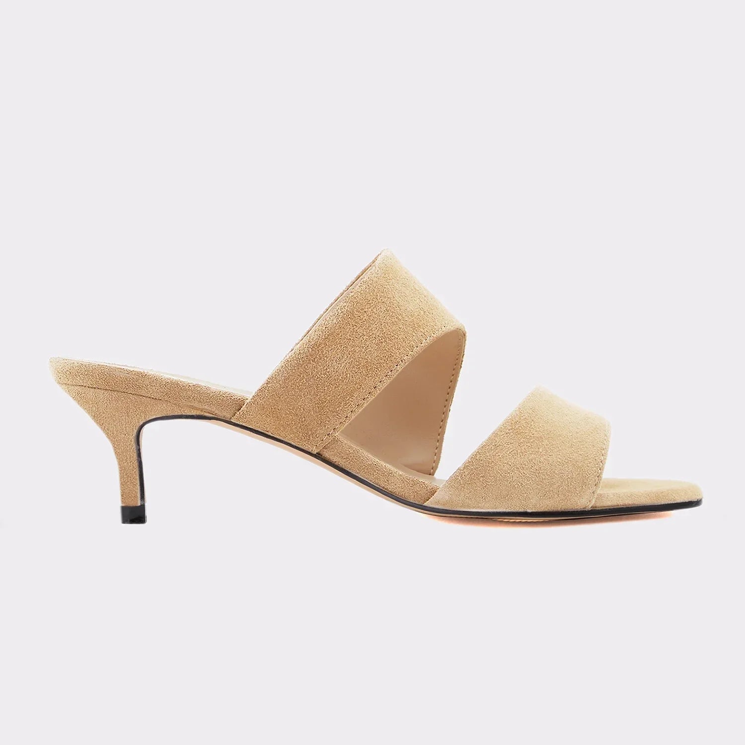 Sandals Casual 5cm Sexy Thin High Heels Open Toe Slip on Sandal Nude Red Wedding Shoes Plus Size