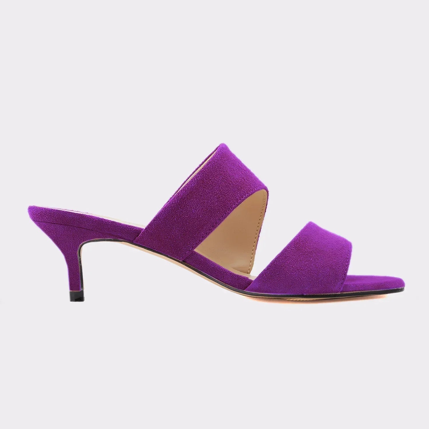 Sandals Casual 5cm Sexy Thin High Heels Open Toe Slip on Sandal Nude Red Wedding Shoes Plus Size